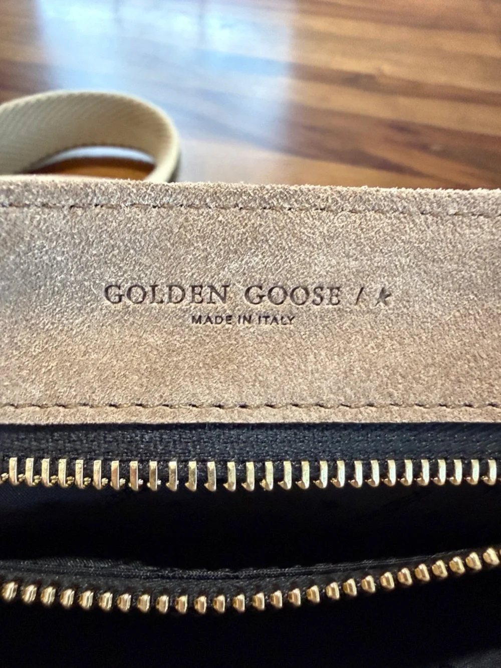 Golden Goose Suede Leather Crossbody Purse